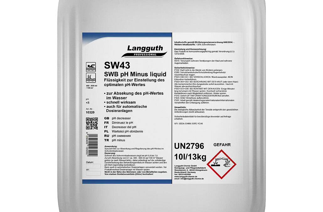 SW43 SWB pH Minus Liquid